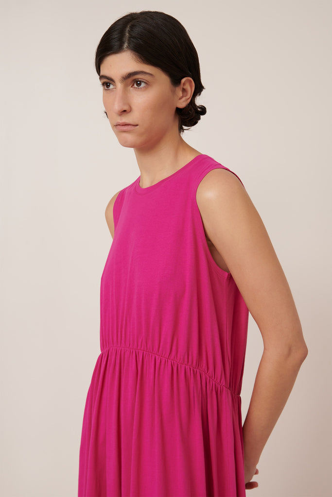 kowtow pink dress Shop Building Block Light Tee Dress - Magenta | Kowtow Clothing