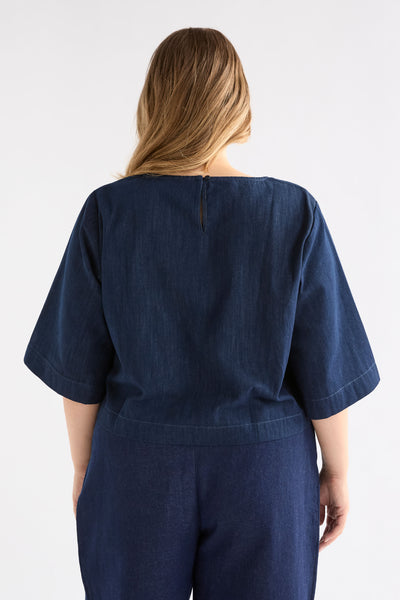 Dennem Top - Dark Blue Rinse | Elk The Label