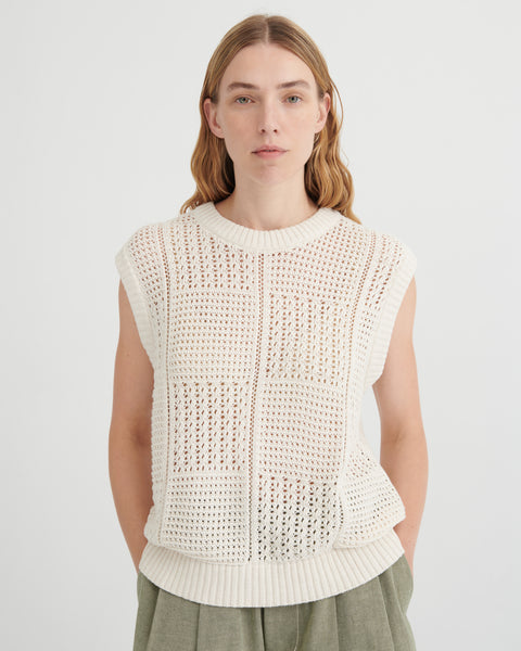 VERSE TOP - Ecru | Kowtow