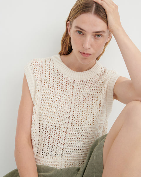 VERSE TOP - Ecru | Kowtow