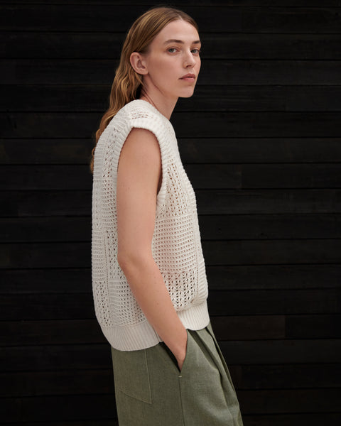 VERSE TOP - Ecru | Kowtow