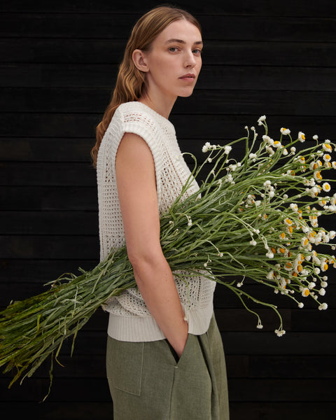 VERSE TOP - Ecru | Kowtow