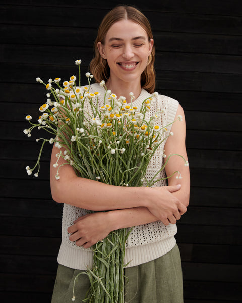 VERSE TOP - Ecru | Kowtow