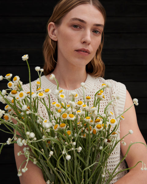 VERSE TOP - Ecru | Kowtow