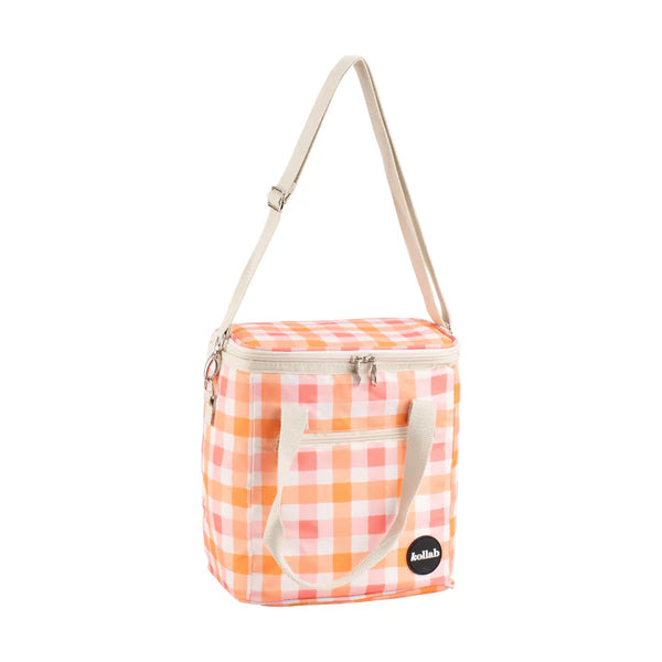 KOLLAB Holiday | Mini Cooler | Watermelon Peach Check