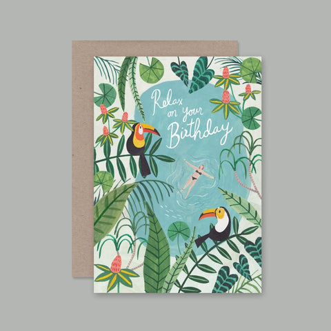 Relax On Your Birthday Card | AHD Paper Co.