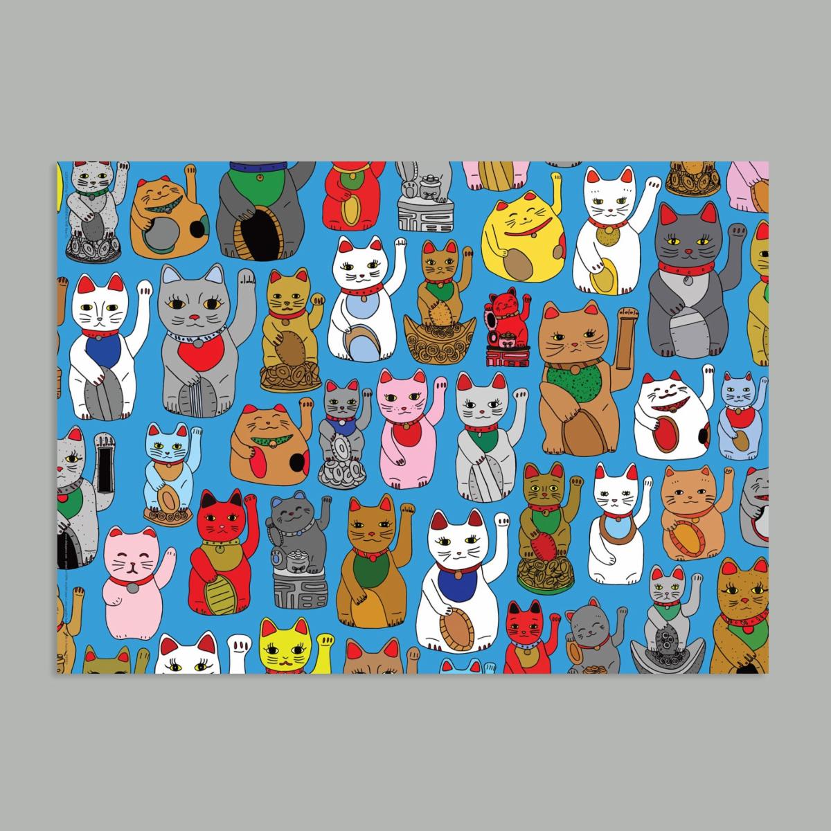 LUCKY CATS Poster Wrap | AHD Paper Co.