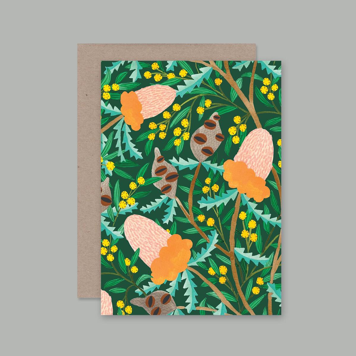 BANKSIA BOTANICAL Card | AHD Paper Co.