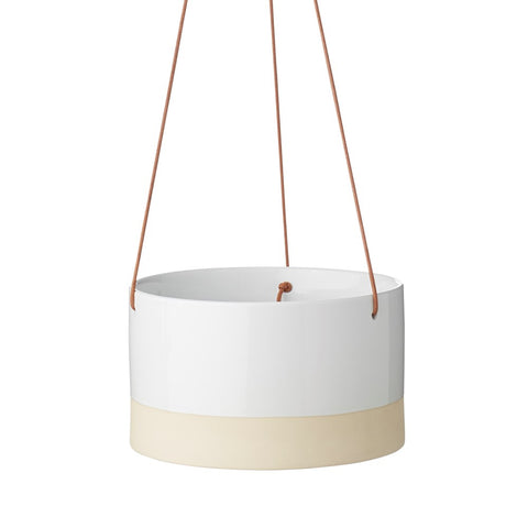 Billie Hanging Pot | White | Evergreen Collective