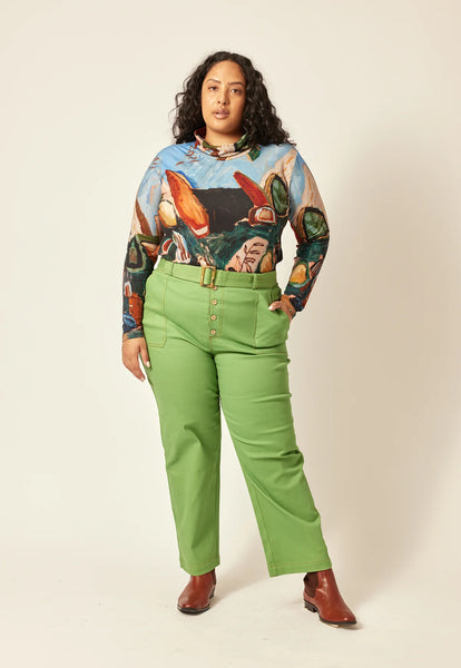 Ina Belted Pants | Nancybird | Apple