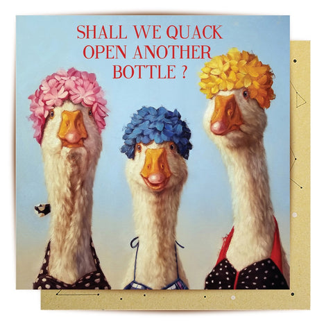 Quack Open A Bottle Card | La La Land