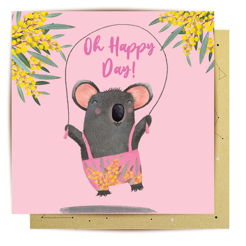 Jumping For Joy Greeting Card | La La Land