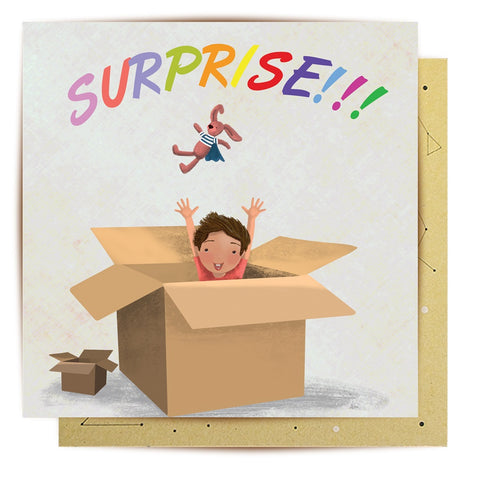 Greeting Card Boy In Box Playing | La La Land