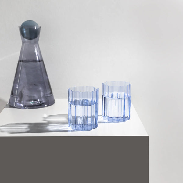 Wave Glass Set | Blue | Fazeek