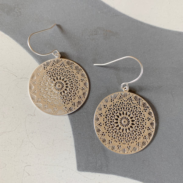 Silver Mini Web Earring | Tiger Tree