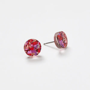 Mini Circle Stud Earring | Martha Jean | Cherry
