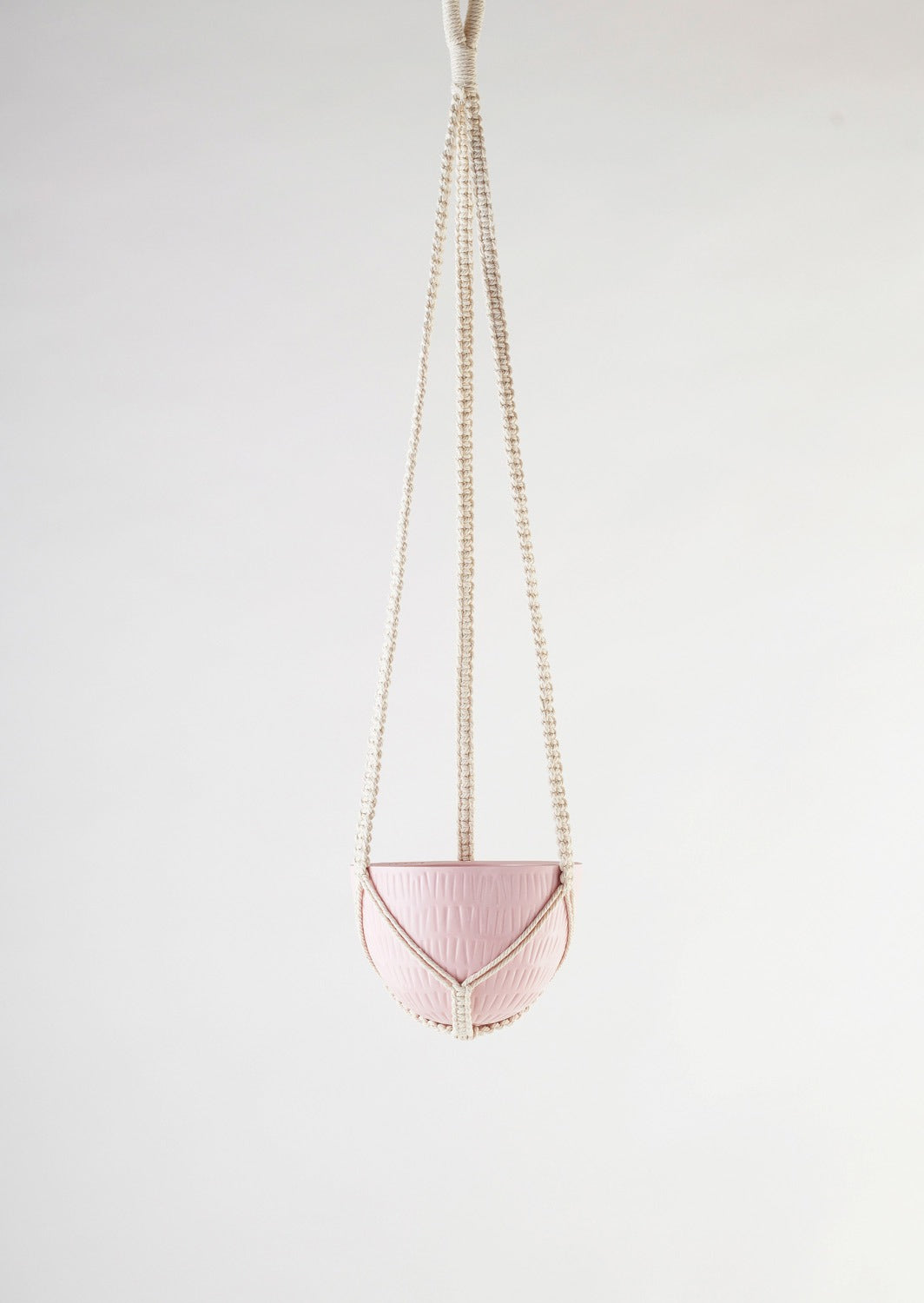 Macrame Bright Pink Hanging |Small | Angus & Celeste