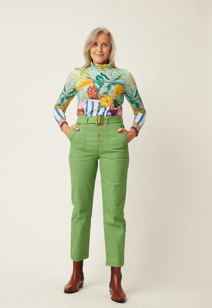 Ina Belted Pants | Nancybird | Apple