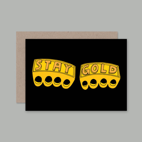 Stay Gold Card | AHD Paper Co.