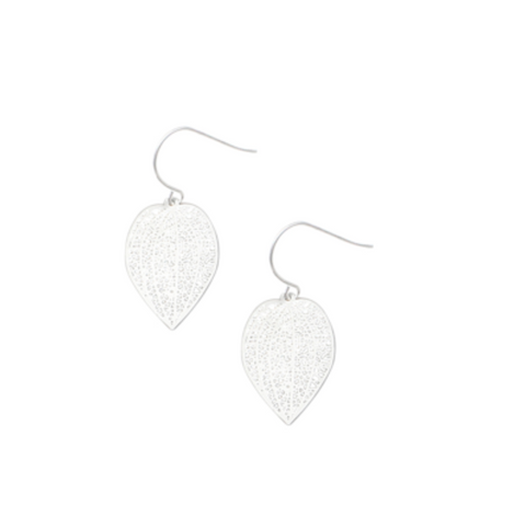 Mini Leaf Earring | Silver | Tiger Tree