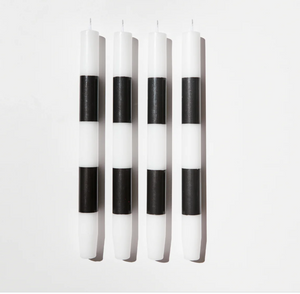 Stripe Candle Pack | Black + White | Fazeek