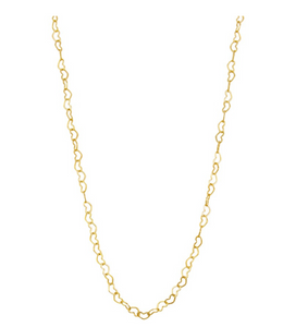 Gold Heart Link Chain Necklace | Tiger Tree