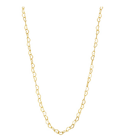 Gold Heart Link Chain Necklace | Tiger Tree