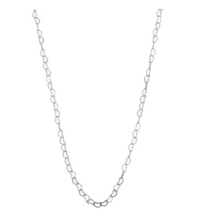 Silver Heart Link Chain Necklace | Tiger Tree