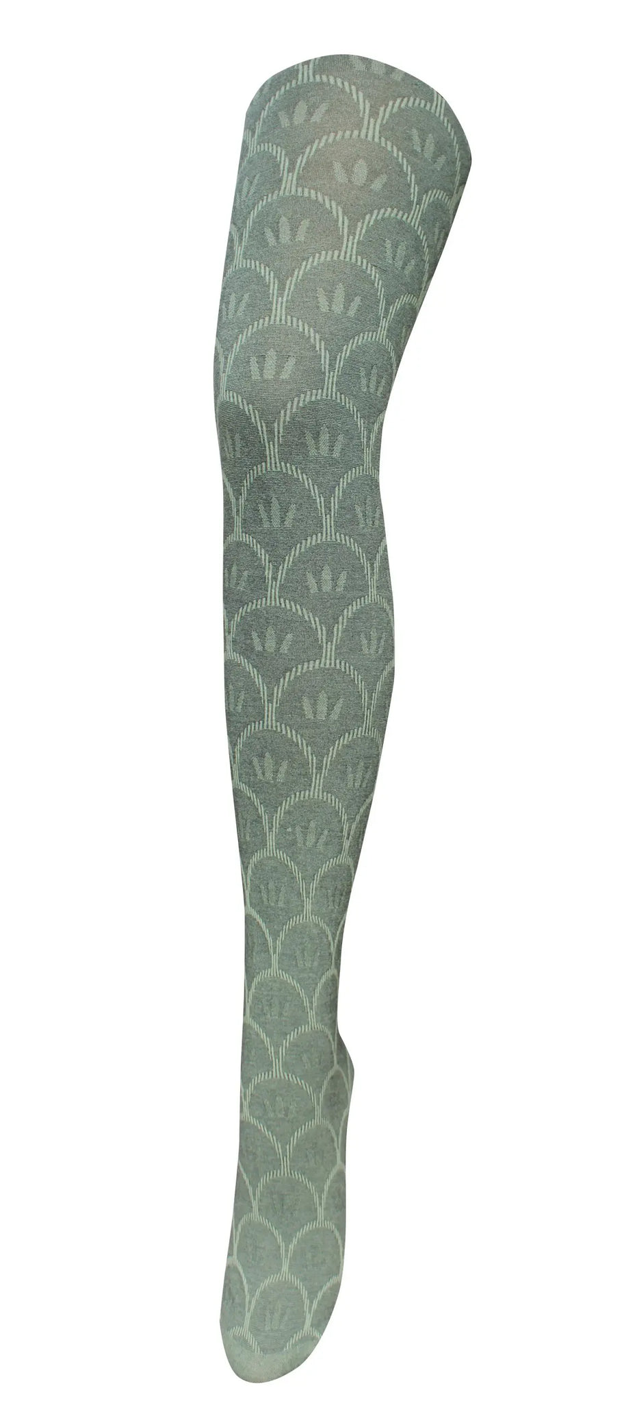 Sintra Cotton Tights - Sage | Tightology