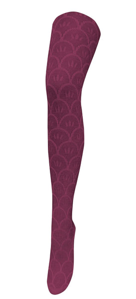 Sintra Cotton Tights - Wine | Tightology