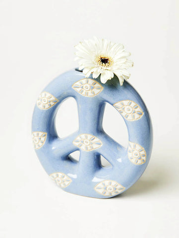Peaceout Vase | Jones and Co | BLUE EYE