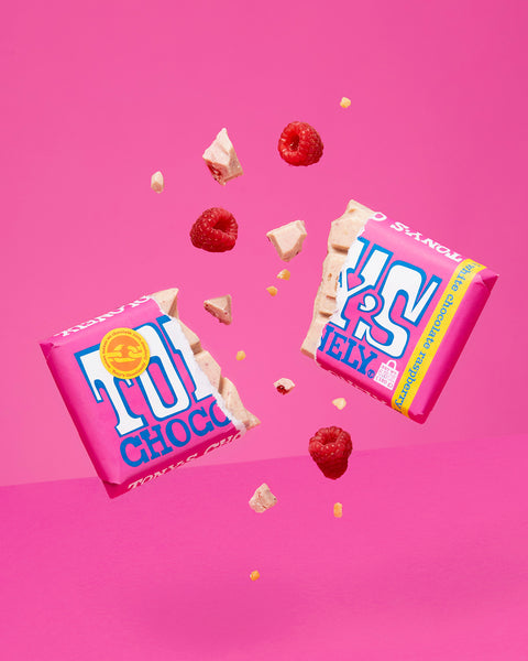 Tony's Chocolonely | 180g White Raspberry Popping Candy