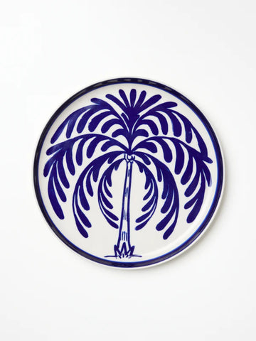DEL SOL PALM PLATE BLUE  | Jones and Co