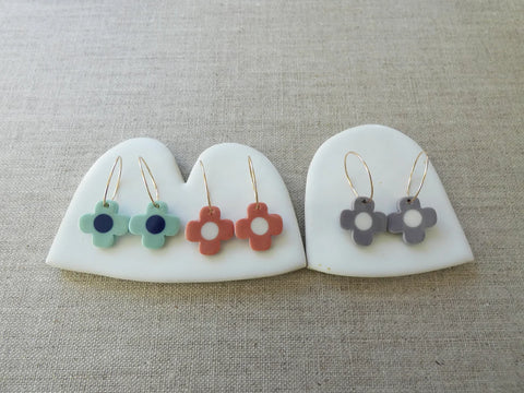 Ajisai HP Earrings- Assorted Colours | And O Designs