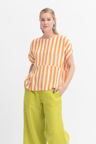 MAIKA Top - Turmeric/Light Pink Stripe | Elk The Label | FINAL SALE 8 + 10 + 14